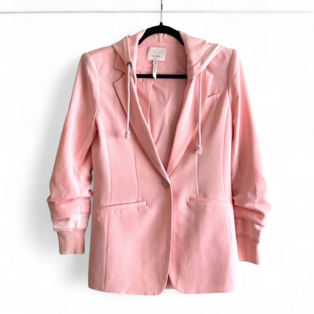 Blazer Pink Hooded Chloe Jacketblush - Cinq A Sept 0 Size